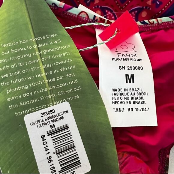 Farm Rio Colorful Bandana Bikini Botton In Multicolor Medium - Picture 9 of 10